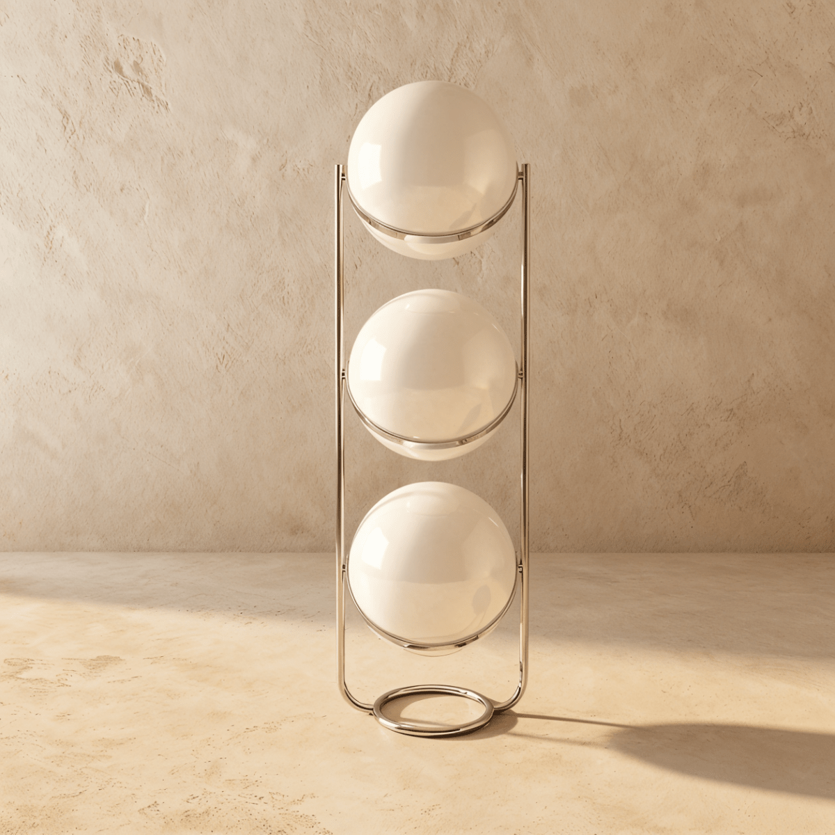 Rasu Minimalistische Staande Lamp Van Massief Staal Met Stabiele Voet