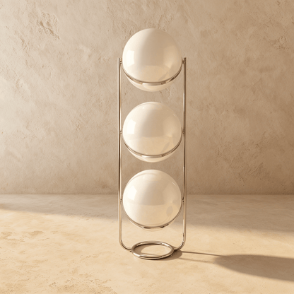 Rasu Minimalistische Staande Lamp Van Massief Staal Met Stabiele Voet