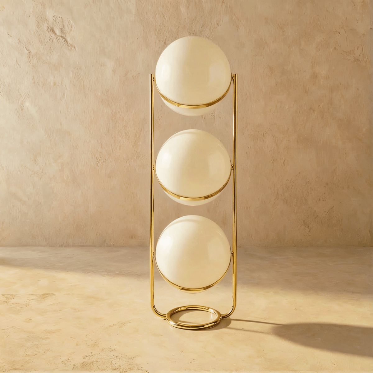 Rasu Minimalistische Staande Lamp Van Massief Staal Met Stabiele Voet