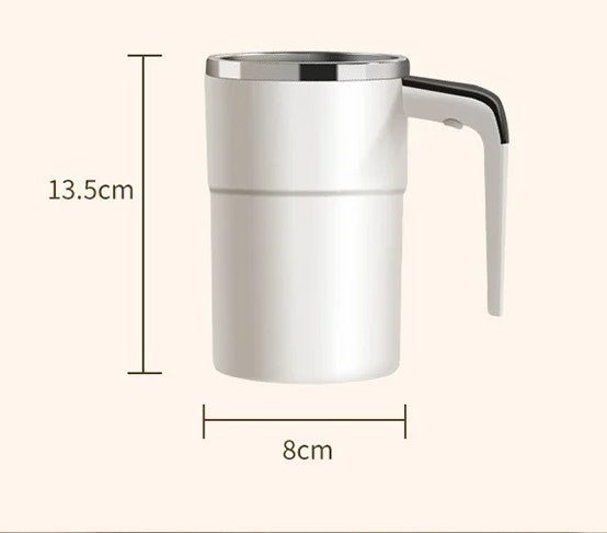 Zelfroerende Koffiemok Oplaadbaar Met Temperatuur Display RVS 320g