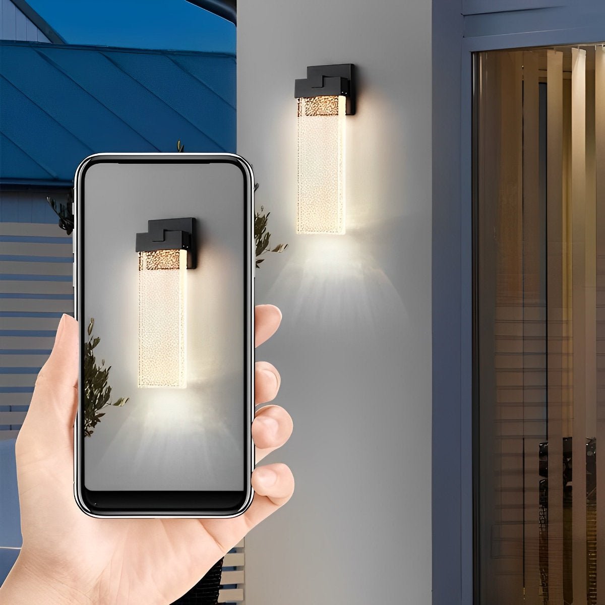 Buiten LED Wandlamp Kristal Aluminium Zwart 10W 18W 24W IP54 Gevel Voordeur Tuin Villa Buitenlamp Modern
