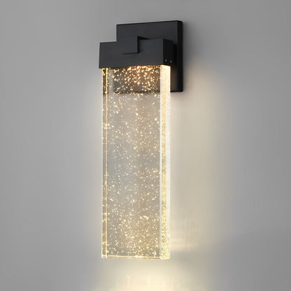Buiten LED Wandlamp Kristal Aluminium Zwart 10W 18W 24W IP54 Gevel Voordeur Tuin Villa Buitenlamp Modern