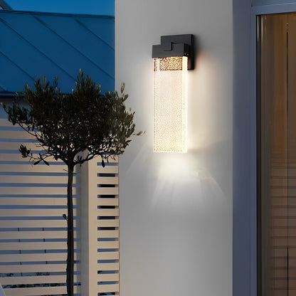 Buiten LED Wandlamp Kristal Aluminium Zwart 10W 18W 24W IP54 Gevel Voordeur Tuin Villa Buitenlamp Modern