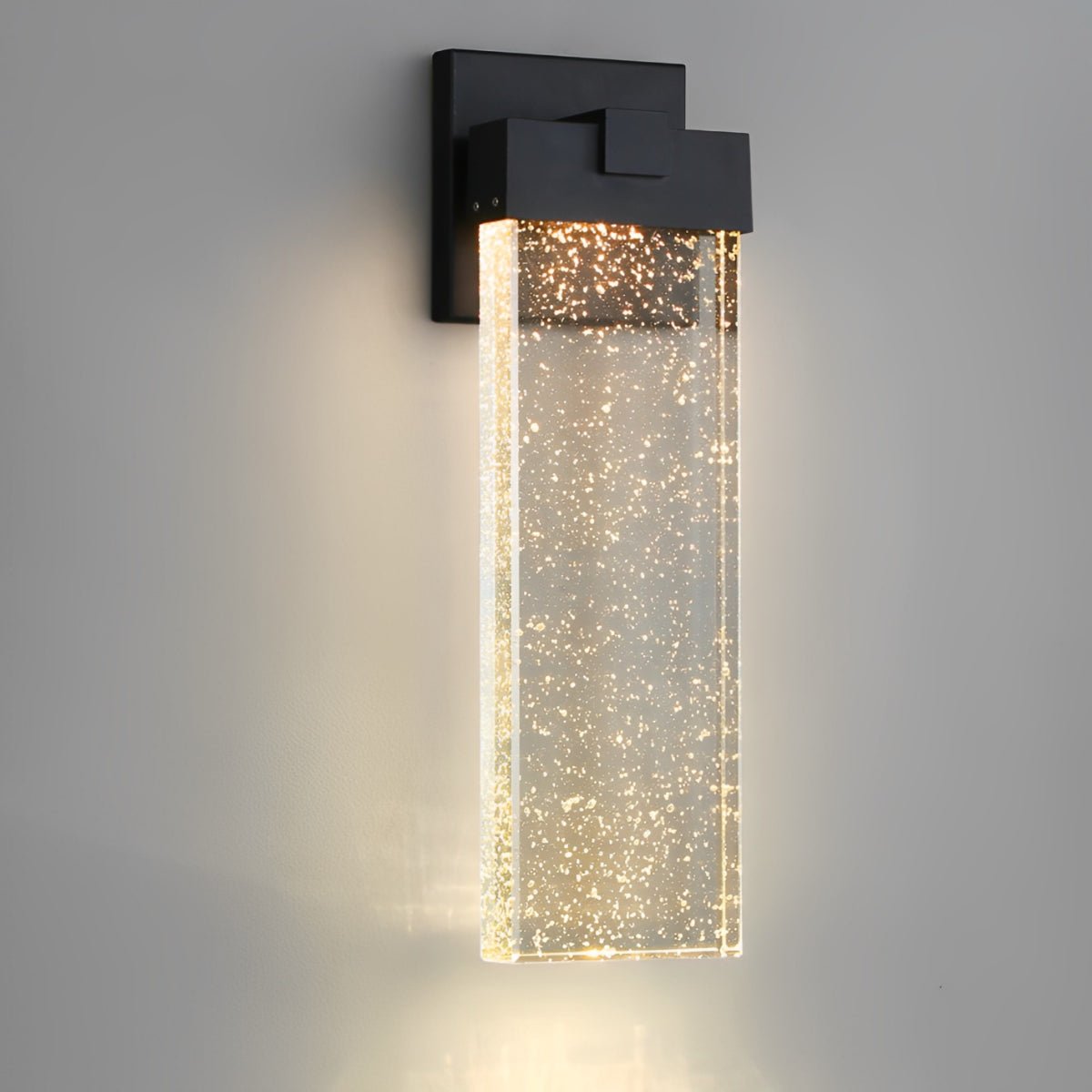 Buiten LED Wandlamp Kristal Aluminium Zwart 10W 18W 24W IP54 Gevel Voordeur Tuin Villa Buitenlamp Modern