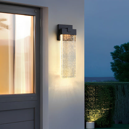 Buiten LED Wandlamp Kristal Aluminium Zwart 10W 18W 24W IP54 Gevel Voordeur Tuin Villa Buitenlamp Modern