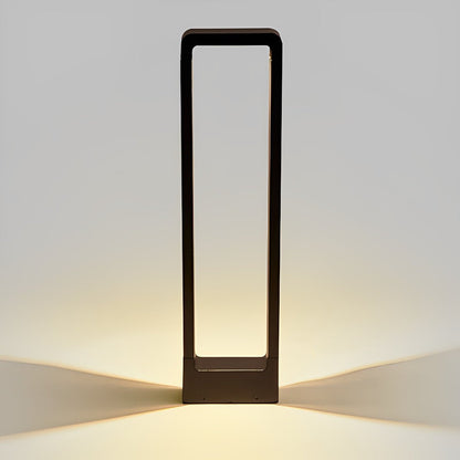 Sokkellamp LED 10W Zwart Aluminium Tuin Oprijlaan Pad IP65 Staande Buitenlamp Rechthoek Warmwit 3000K Gazonlamp Tuinverlichting
