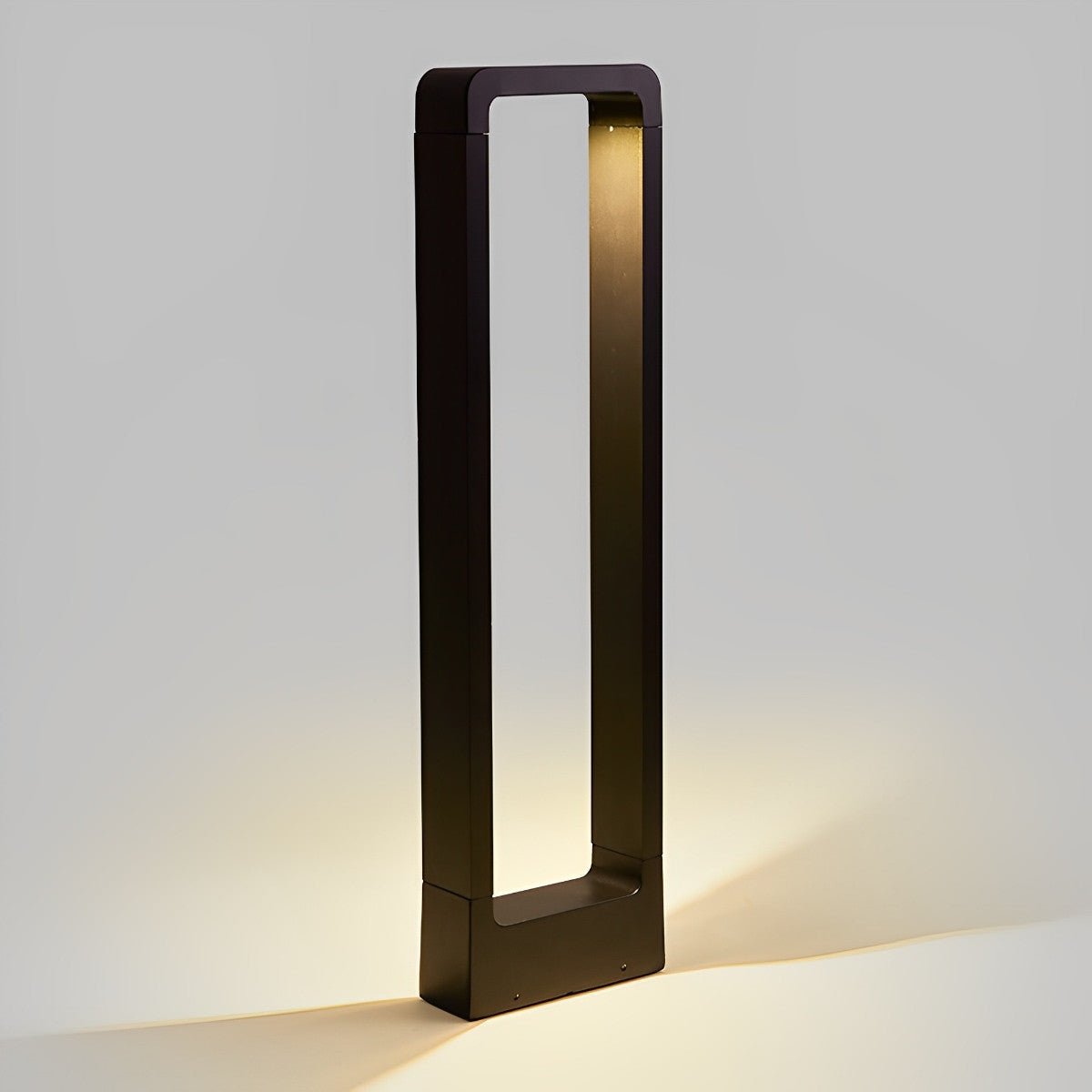 Sokkellamp LED 10W Zwart Aluminium Tuin Oprijlaan Pad IP65 Staande Buitenlamp Rechthoek Warmwit 3000K Gazonlamp Tuinverlichting