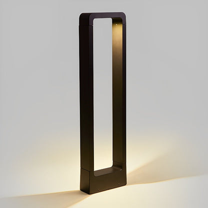Sokkellamp LED 10W Zwart Aluminium Tuin Oprijlaan Pad IP65 Staande Buitenlamp Rechthoek Warmwit 3000K Gazonlamp Tuinverlichting