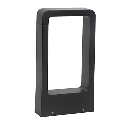 Sokkellamp LED 10W Zwart Aluminium Tuin Oprijlaan Pad IP65 Staande Buitenlamp Rechthoek Warmwit 3000K Gazonlamp Tuinverlichting