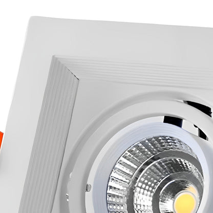 Inbouwspot Dubbel LED Aluminium Wit 24W Plafond Woonkamer Keuken Winkel Verstelbaar Downlight Inbouw Armatuur Modern