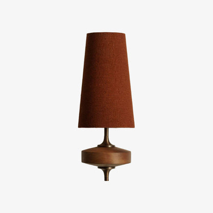 Retro Wandlamp met Stoffen Kap – Vintage Verlichting voor Slaapkamer