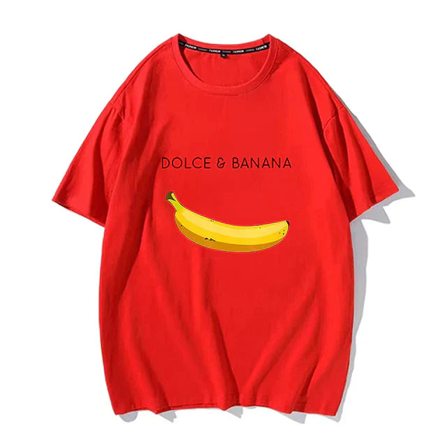 Calvin T-shirt Met Bananenprint Elegante Stijl