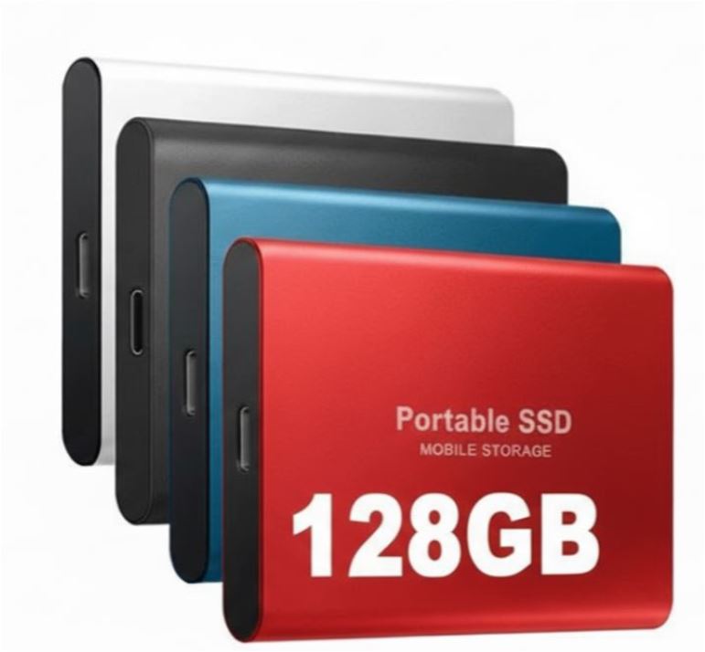 Externe SSD 128GB – Draagbare USB-C Opslag tot 1050 MB/s