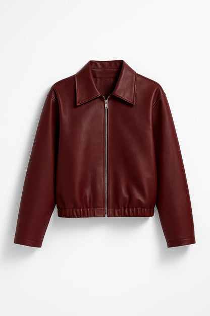 Dames Bikerjas Oversized Elastisch Casual Stijl