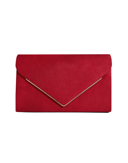 Fluwelen Clutch Avondtasje Suède Stijl Elegant