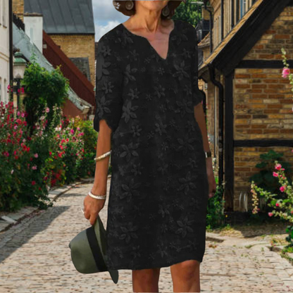 Variant image for Amber Damesjurk – Elegante V-hals, Bloemenontwerp voor Zomer-33