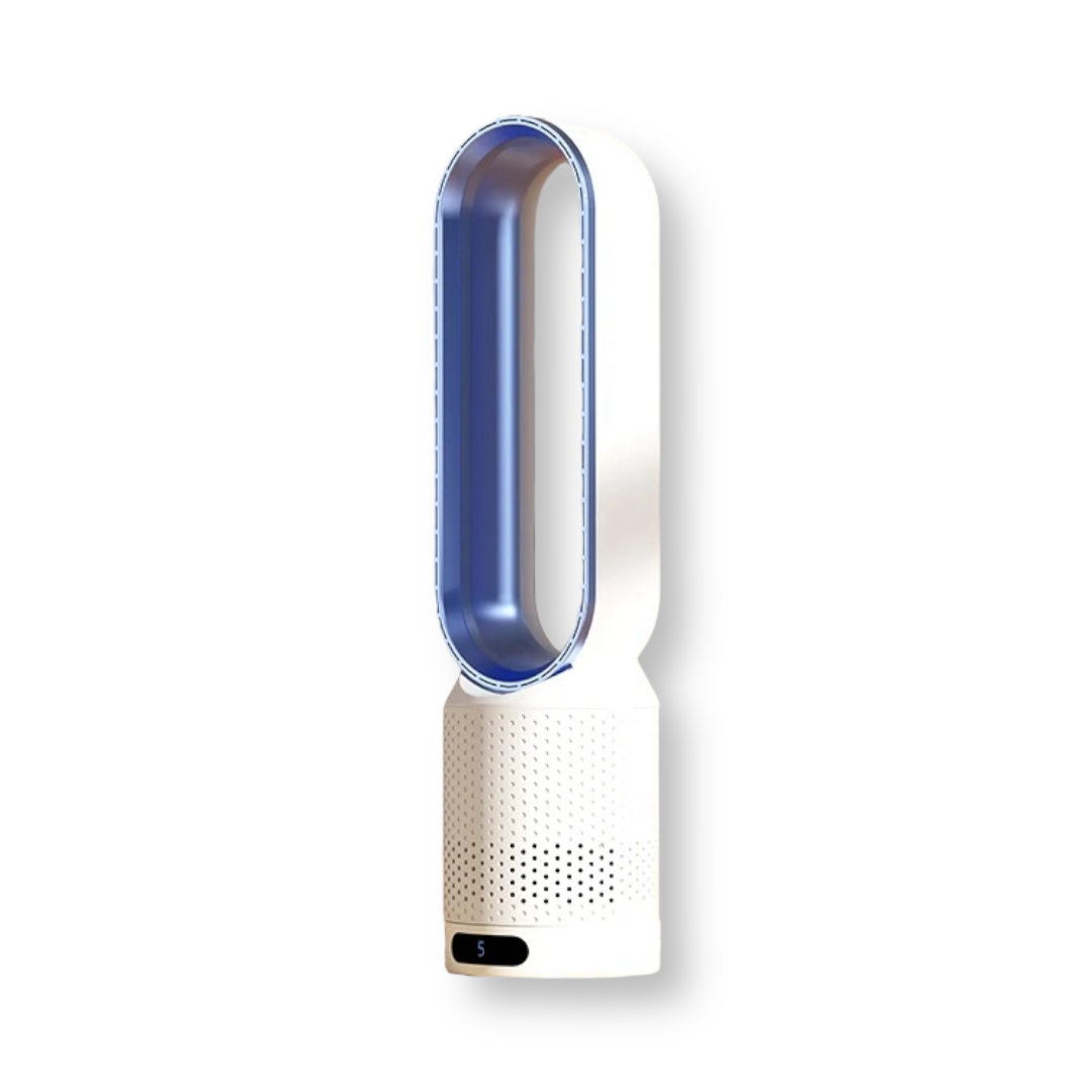 Torenventilator Zonder Bladen 3-in-1 Luchtreiniger HEPA Filter UV Ionisator Wit Woonkamer Slaapkamer Bladloze Ventilator Stille Luchtkoeler Kantoor