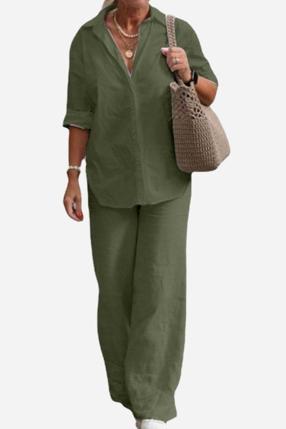 Vrouwelijke Zomerset: Blouse en Broek