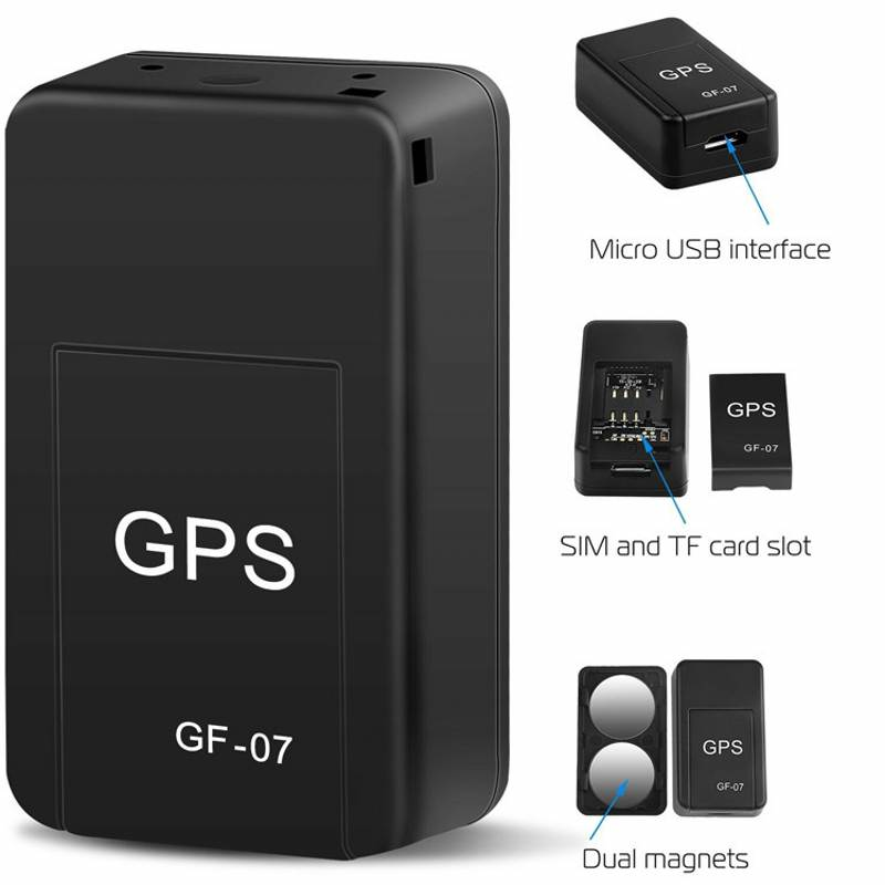 Mini Draagbare Magnetische GPS Tracker voor Voertuigen en Personen | Compacte Real-Time Locatie Volgsysteem met Spraakopname en 12 Dagen Standby