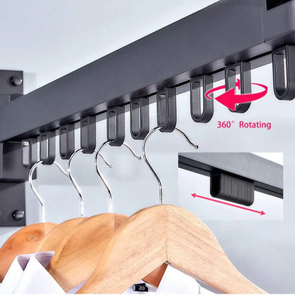 Inklapbaar Wanddroogrek Grijs Aluminium 180° Draaibaar – Ruimtebesparend Waskamerrek voor Kleding & Handdoeken