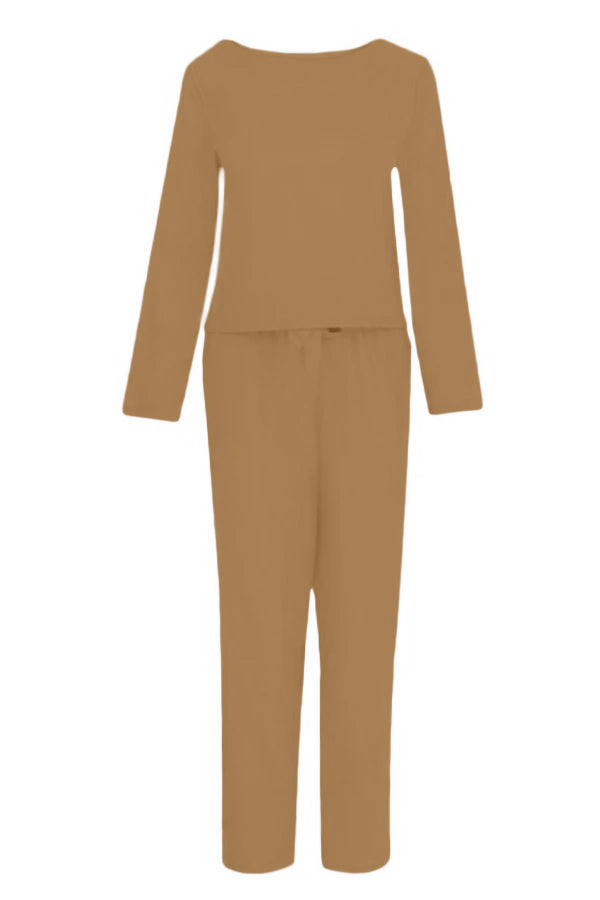 Linnen Tweepieceset voor Vrouw Elegante en Ademend