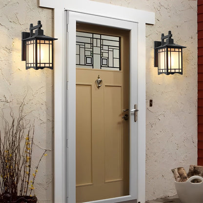 Buitenlamp Solar Wandlamp Aluminium Zwart Brons Tuin Klassiek Lantaarn Buiten Wandverlichting Zonne-energie IP55 Villa Oprit Veranda