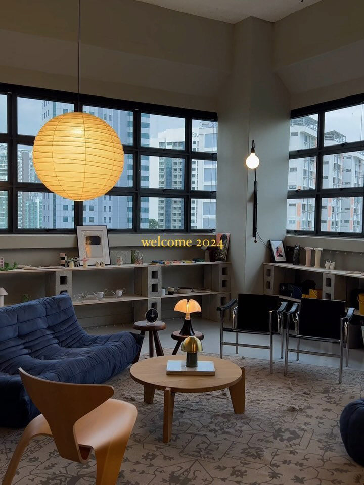Japanse Mulberry Paper Hanglamp — Handgemaakte Washi Lampenkap Bol Sfeerverlichting