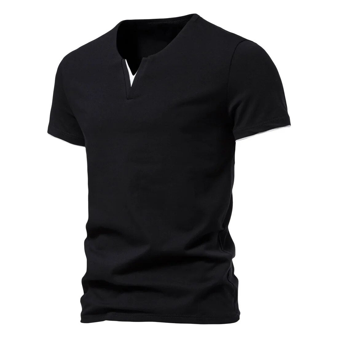 Katoenen Mannen T-shirt Slim Fit Casual - StudioMarella