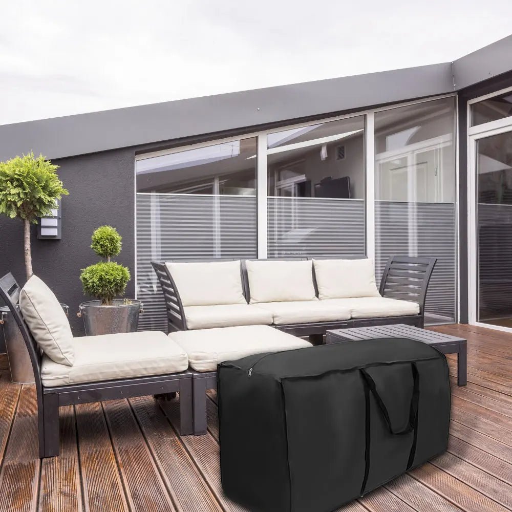Waterdichte Beschermhoes voor Tuinmeubilair UV-Bestendig 210D Oxford Zwart M & L