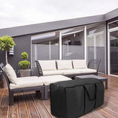 Waterdichte Beschermhoes voor Tuinmeubilair UV-Bestendig 210D Oxford Zwart M & L