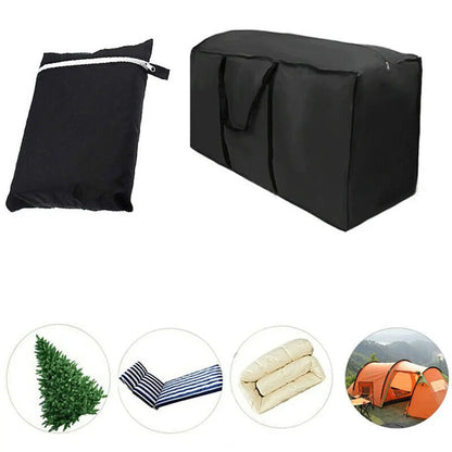 Waterdichte Beschermhoes voor Tuinmeubilair UV-Bestendig 210D Oxford Zwart M & L