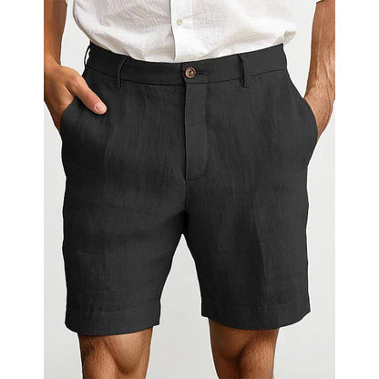 Heren Chino Short Linnen Zomer Comfortabele Broek