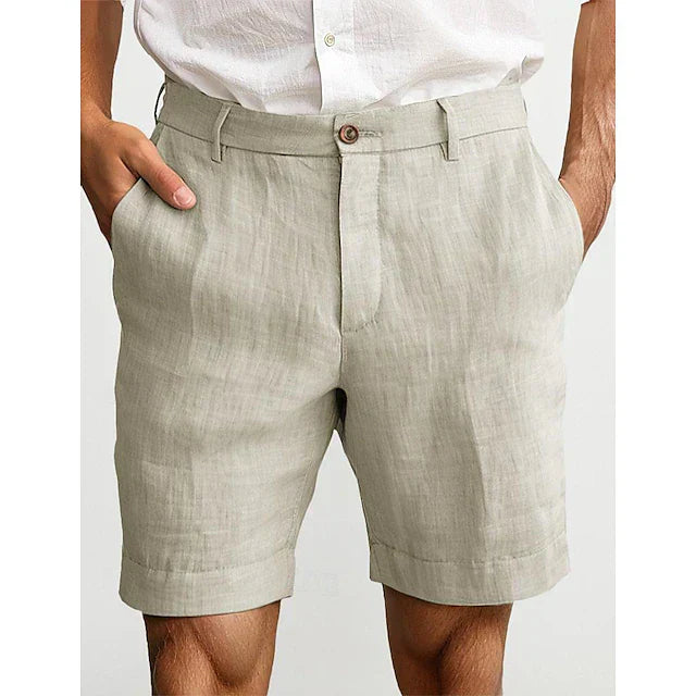 Heren Chino Short Linnen Zomer Comfortabele Broek - StudioMarella