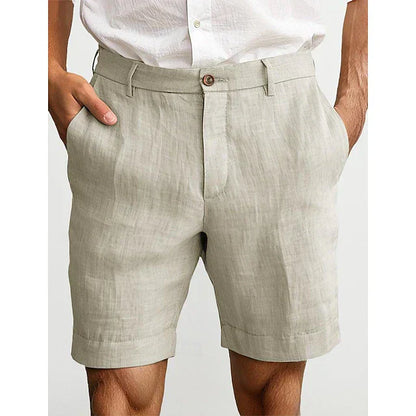 Heren Chino Short Linnen Zomer Comfortabele Broek - StudioMarella