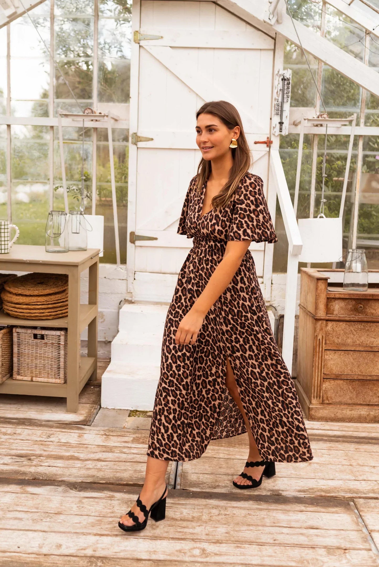 Dames Maxijurk Chiffon Vloeiende Pasvorm