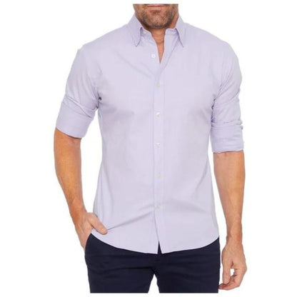 Roben | kreukvrije Heren overhemd Met Rits in de kleur Crème voor heren in stijl geschikt voor alle seizoenen.