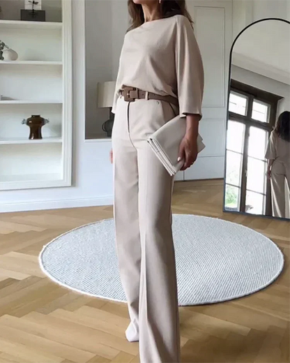 Dames Set Grijze Tweedelig Kleding Elegant - StudioMarella