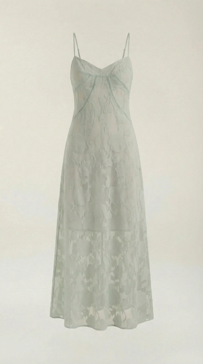 Jurk Dames Getailleerd Maxi Model met Spaghettibandjes