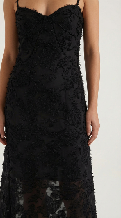 Jurk Dames Getailleerd Maxi Model met Spaghettibandjes