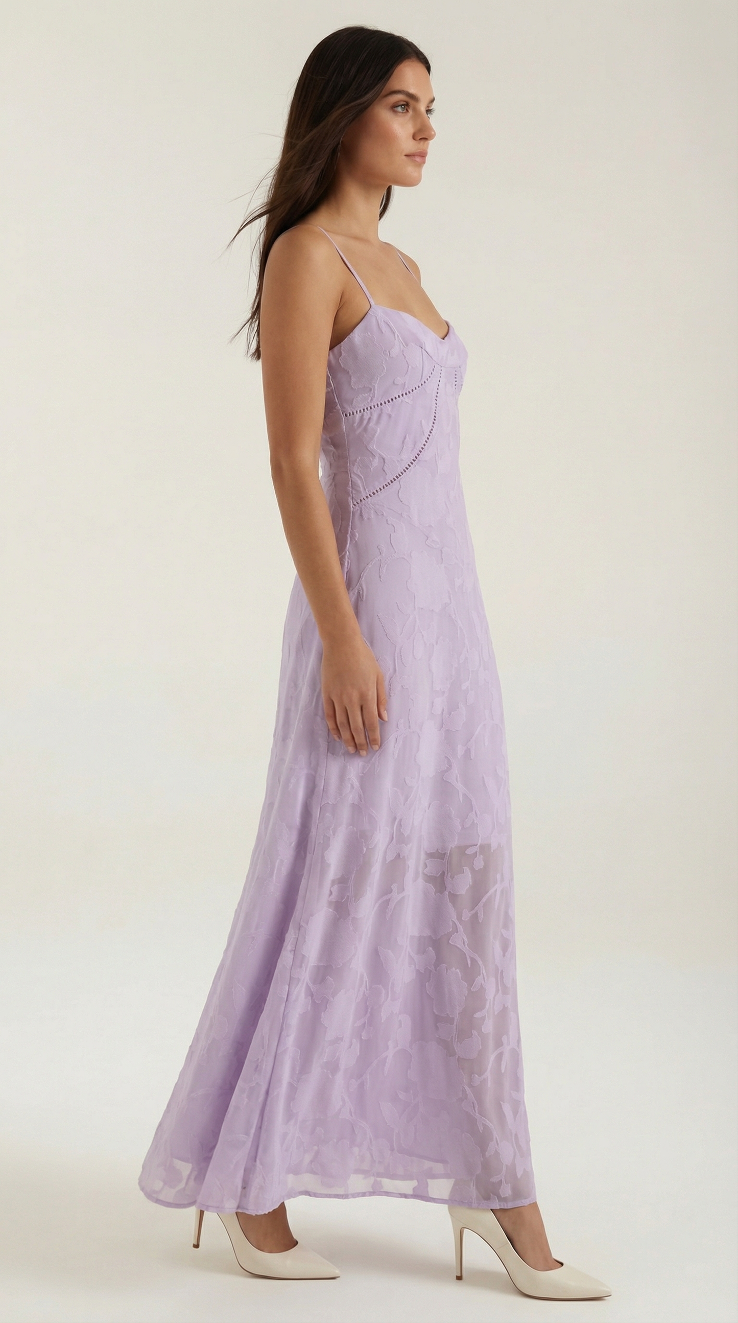 Jurk Dames Getailleerd Maxi Model met Spaghettibandjes