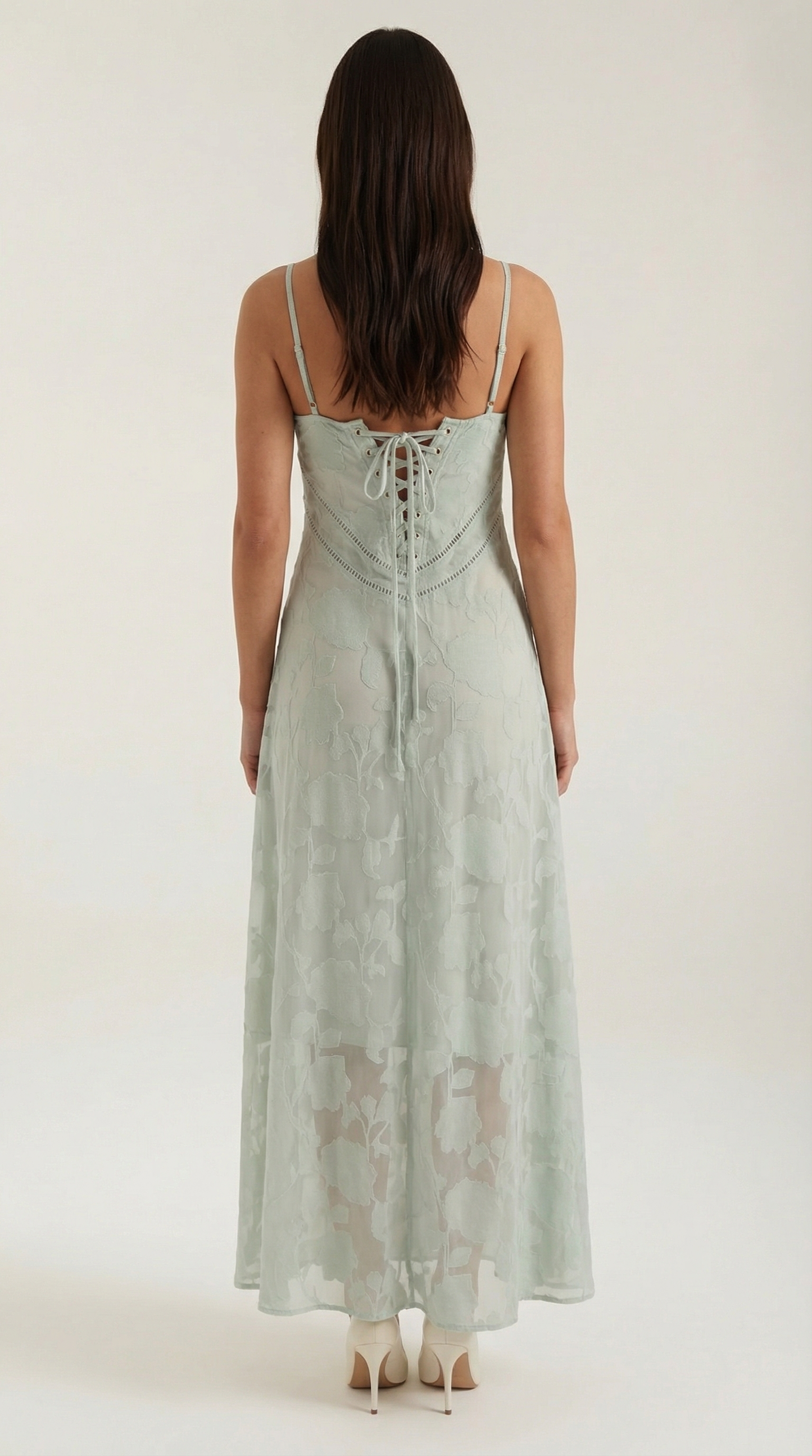 Jurk Dames Getailleerd Maxi Model met Spaghettibandjes