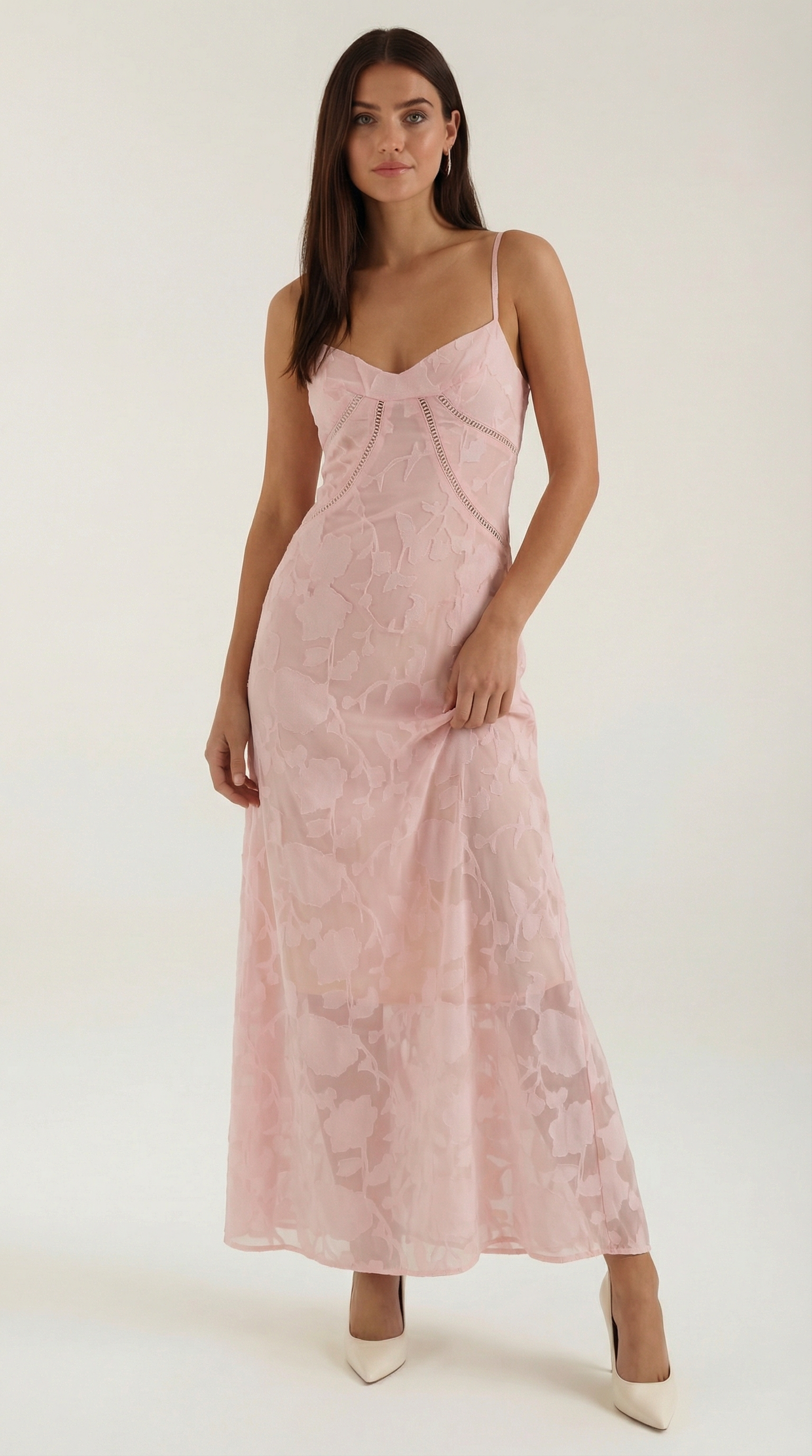 Jurk Dames Getailleerd Maxi Model met Spaghettibandjes
