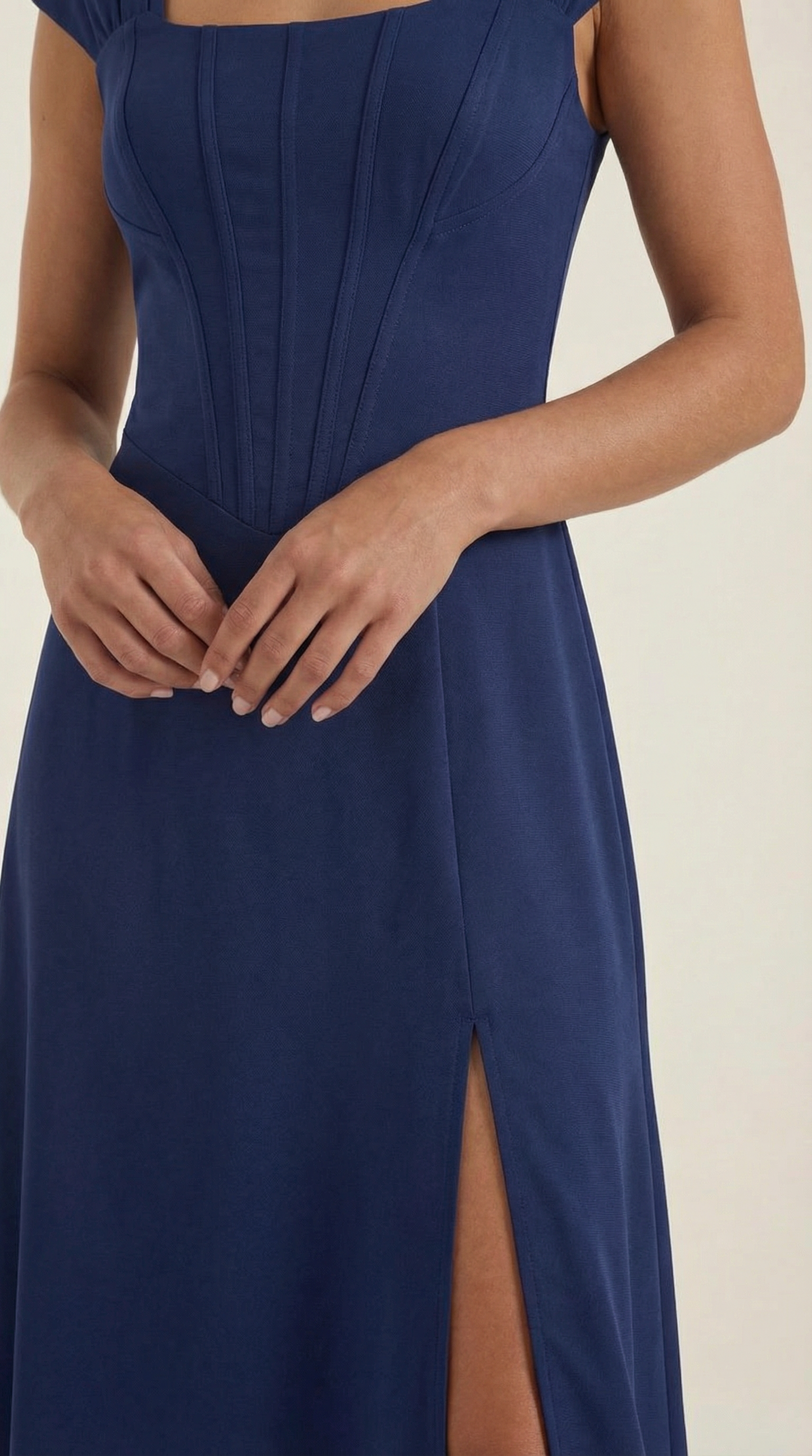 Midi Jurk Dames A-Lijn Bloemenprint Spaghettibandjes