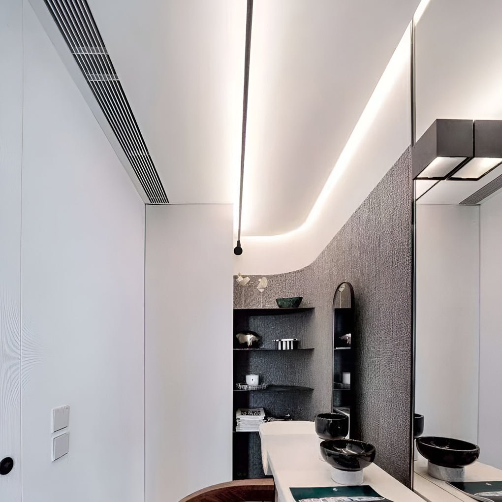 Draaibare LED Plafondlamp 360° Modern Dimbaar Strak Design Zwart Wit Aluminium Verlichting voor Woonkamer Keuken Kantoor