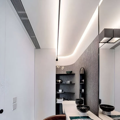 Draaibare LED Plafondlamp 360° Modern Dimbaar Strak Design Zwart Wit Aluminium Verlichting voor Woonkamer Keuken Kantoor