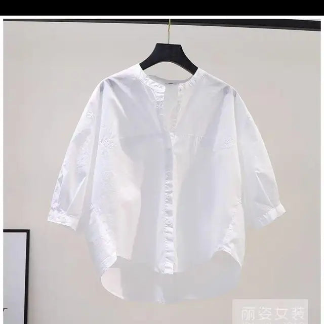 Vrouwen Zacht Katoenen Abrikooskleurig Shirt