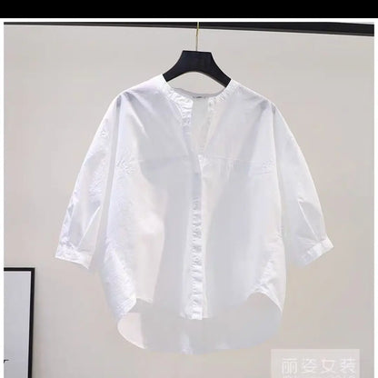 Vrouwen Zacht Katoenen Abrikooskleurig Shirt