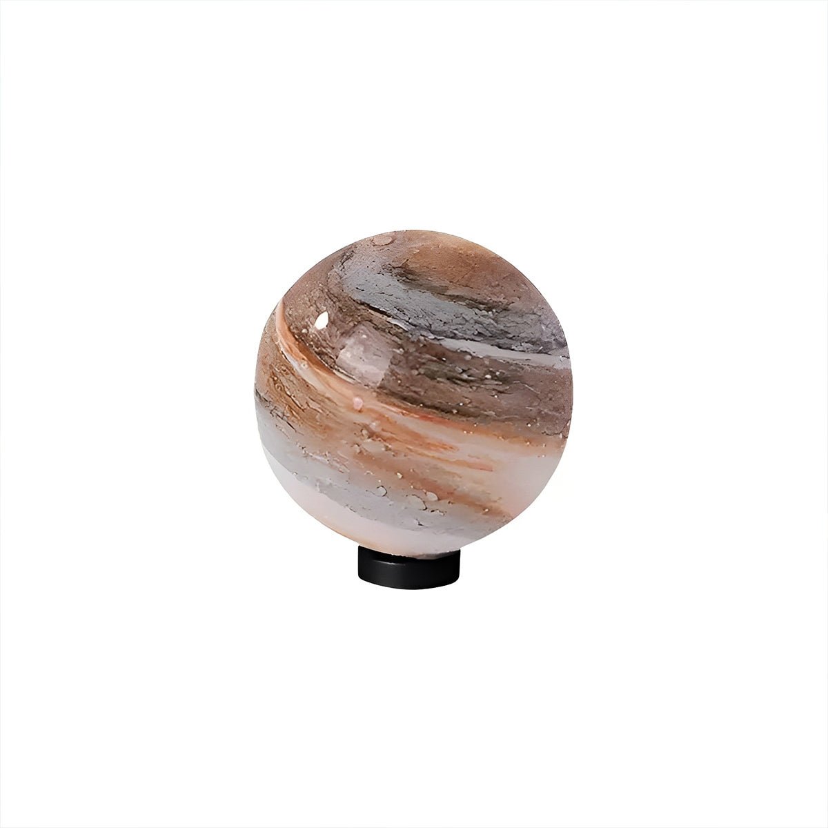 Buitenlamp Paalkop Bol Glas Marmerlook Warmwit Tuin Oprit Hek Villa Buitenverlichting Sokkel Lamp E27 IP54 Tuinlamp Sfeerverlichting