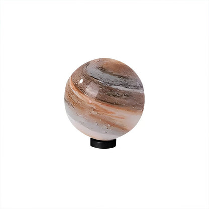 Buitenlamp Paalkop Bol Glas Marmerlook Warmwit Tuin Oprit Hek Villa Buitenverlichting Sokkel Lamp E27 IP54 Tuinlamp Sfeerverlichting