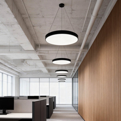 Moderne Ronde LED Hanglamp Met Dimbare Lichtkleur En Verstelbare Ophanging